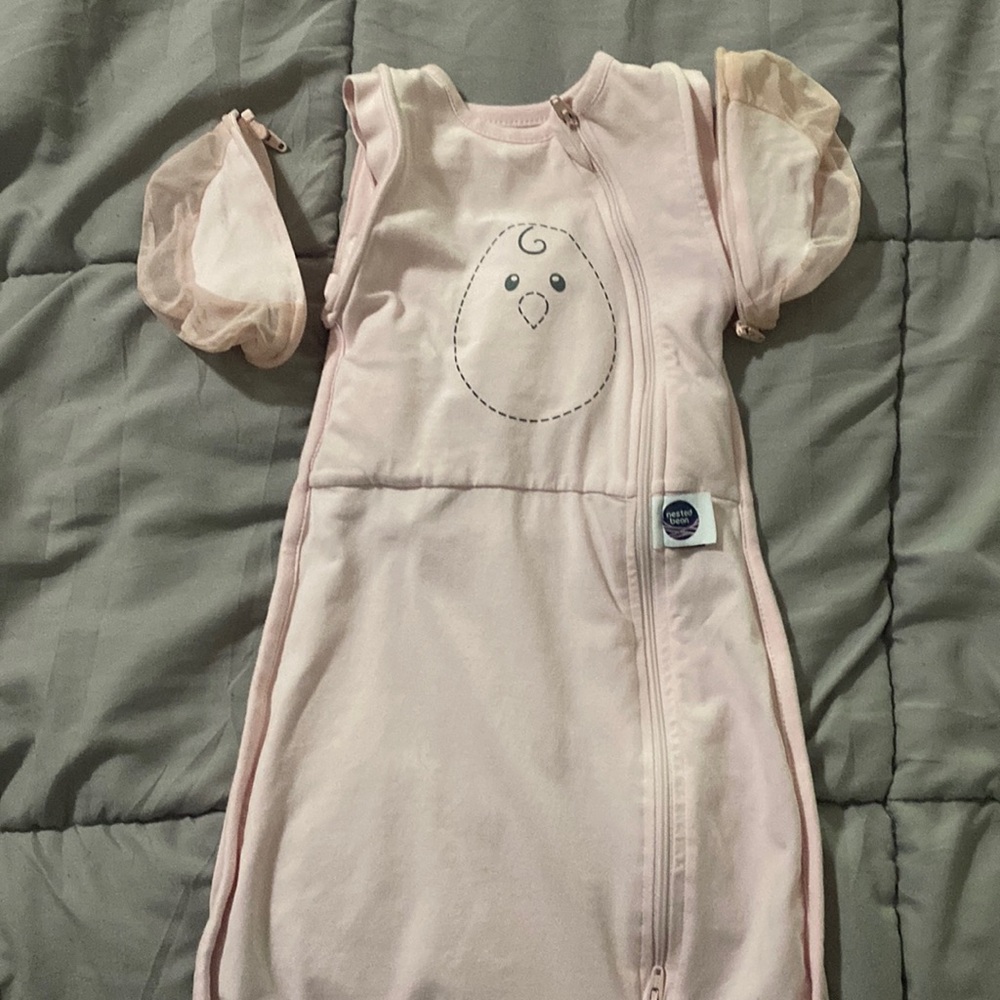 Nested bean weighted swaddle